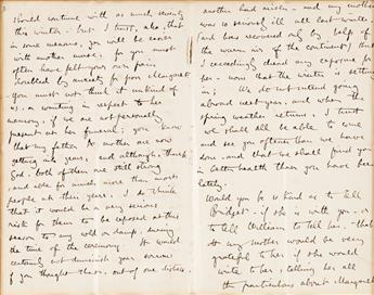 RUSKIN, JOHN. Autograph Letter Signed, JRuskin, to My dear Uncle,